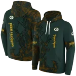 customized-green-bay-packers-deer-silhouette-green-hoodie-best-selling