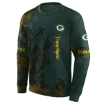 customized-green-bay-packers-deer-silhouette-green-hoodie-best-selling