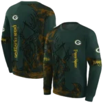 customized-green-bay-packers-deer-silhouette-green-hoodie-best-selling