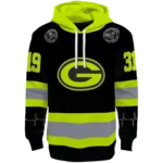 customized-green-bay-packers-safety-motif-black-neon-green-hoodie-best-selling