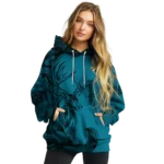 customized-jacksonville-jaguars-deer-silhouette-teal-hoodie-best-selling