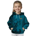 customized-jacksonville-jaguars-deer-silhouette-teal-hoodie-best-selling