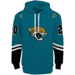 customized-jacksonville-jaguars-striped-sleeves-teal-hoodie-best-selling