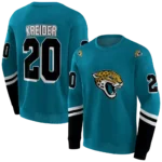 customized-jacksonville-jaguars-striped-sleeves-teal-hoodie-best-selling