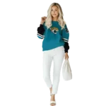 customized-jacksonville-jaguars-striped-sleeves-teal-hoodie-best-selling