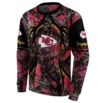 customized-kansas-city-chiefs-hunting-theme-red-black-hoodie-best-selling