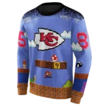 customized-kansas-city-chiefs-mario-blue-black-hoodie-best-selling