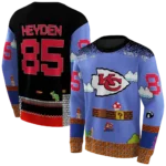 customized-kansas-city-chiefs-mario-blue-black-hoodie-best-selling