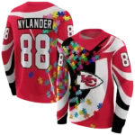 customized-kansas-city-chiefs-puzzle-pieces-red-hoodie-best-selling