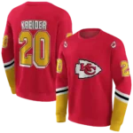 customized-kansas-city-chiefs-striped-sleeves-red-hoodie-best-selling