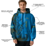 customized-los-angeles-chargers-deer-silhouette-blue-hoodie-best-selling