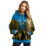 customized-los-angeles-chargers-flame-design-blue-hoodie-best-selling