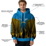 customized-los-angeles-chargers-flame-design-blue-hoodie-best-selling