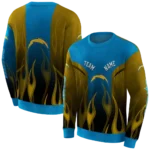 customized-los-angeles-chargers-flame-design-blue-hoodie-best-selling