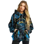 customized-los-angeles-chargers-hunting-theme-blue-black-hoodie-best-selling
