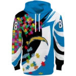 customized-los-angeles-chargers-puzzle-pieces-blue-hoodie-best-selling