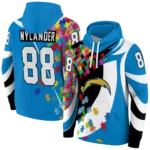 customized-los-angeles-chargers-puzzle-pieces-blue-hoodie-best-selling