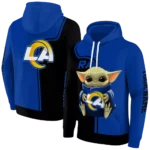 customized-los-angeles-rams-baby-yoda-blue-black-hoodie-best-selling