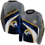 customized-los-angeles-rams-hexagonal-mesh-blue-black-gray-hoodie-best-selling