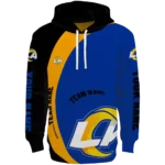 customized-los-angeles-rams-minimalist-design-blue-black-hoodie-best-selling