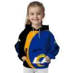 customized-los-angeles-rams-minimalist-design-blue-black-hoodie-best-selling