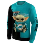 customized-miami-dolphins-baby-yoda-aqua-black-hoodie-best-selling