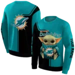 customized-miami-dolphins-baby-yoda-aqua-black-hoodie-best-selling