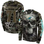 customized-miami-dolphins-camo-skull-hoodie-best-selling