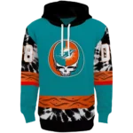 customized-miami-dolphins-grateful-vibes-aqua-hoodie-best-selling