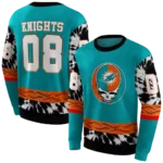 customized-miami-dolphins-grateful-vibes-aqua-hoodie-best-selling