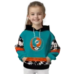 customized-miami-dolphins-grateful-vibes-aqua-hoodie-best-selling