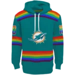 customized-miami-dolphins-rainbow-stripes-aqua-hoodie-best-selling