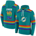 customized-miami-dolphins-rainbow-stripes-aqua-hoodie-best-selling