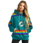 customized-miami-dolphins-rainbow-stripes-aqua-hoodie-best-selling