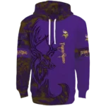 customized-minnesota-vikings-deer-silhouette-purple-hoodie-best-selling