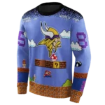 customized-minnesota-vikings-mario-blue-black-hoodie-best-selling
