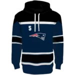 customized-new-england-patriots-striped-pattern-blue-hoodie-best-selling