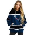 customized-new-england-patriots-striped-pattern-blue-hoodie-best-selling