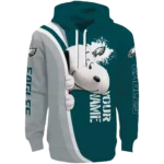 customized-philadelphia-eagles-peeking-snoopy-green-hoodie-best-selling