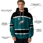 customized-philadelphia-eagles-striped-pattern-green-hoodie-best-selling