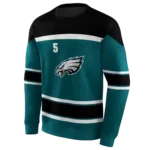 customized-philadelphia-eagles-striped-pattern-green-hoodie-best-selling