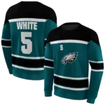 customized-philadelphia-eagles-striped-pattern-green-hoodie-best-selling