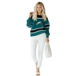 customized-philadelphia-eagles-striped-pattern-green-hoodie-best-selling