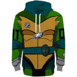 customized-philadelphia-eagles-superhero-armor-green-hoodie-best-selling