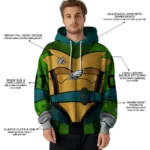 customized-philadelphia-eagles-superhero-armor-green-hoodie-best-selling