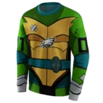 customized-philadelphia-eagles-superhero-armor-green-hoodie-best-selling
