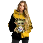 customized-pittsburgh-steelers-baby-yoda-gold-black-hoodie-best-selling
