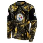customized-pittsburgh-steelers-hunting-theme-gold-black-hoodie-best-selling