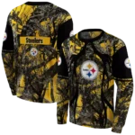 customized-pittsburgh-steelers-hunting-theme-gold-black-hoodie-best-selling