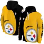 customized-pittsburgh-steelers-minimalist-design-gold-black-hoodie-best-selling